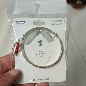 IC COLLECTION Silver Tone Firefighter Bracelet